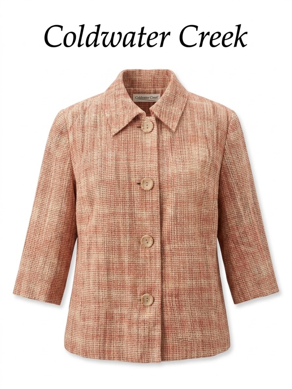Fall Coldwater Creek tweed blazer Size P8